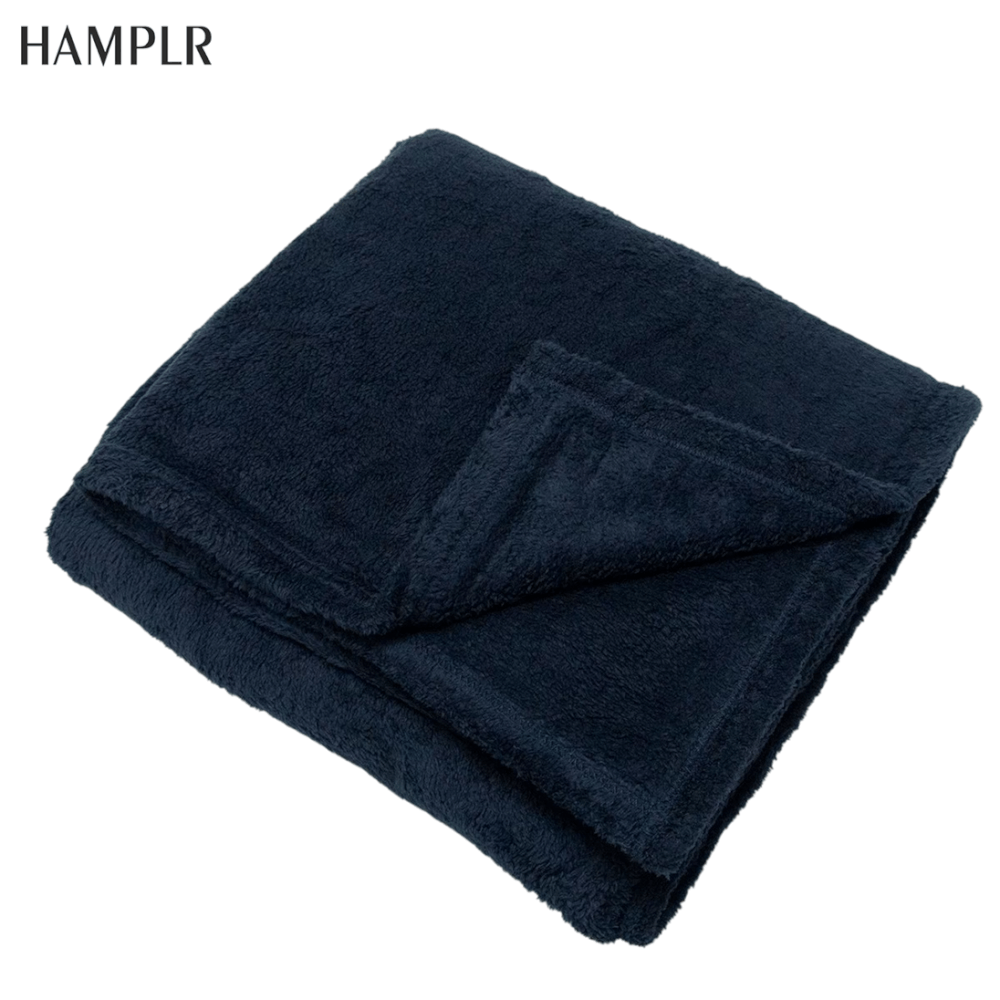 ผ้าห่มฟลีซ HAMPLR รุ่น SUPER SOFT ขนาด 150X200 ซม. สี MIDNIGHT BLUE_0